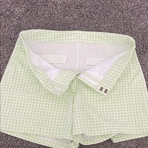Old Navy Light Green Gingham Women's Shorts